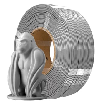 AzureFilm Refill PETG Hyper Speed Filament 1.75mm - 1kg - Zilver