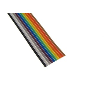 Flatcable - Gekleurd - 1.27mm - 10p - 1m