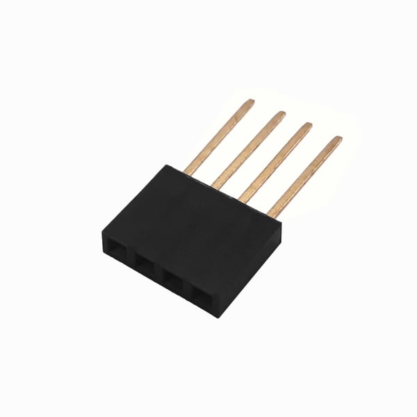 4 Pins header Female - 11mm Pin height