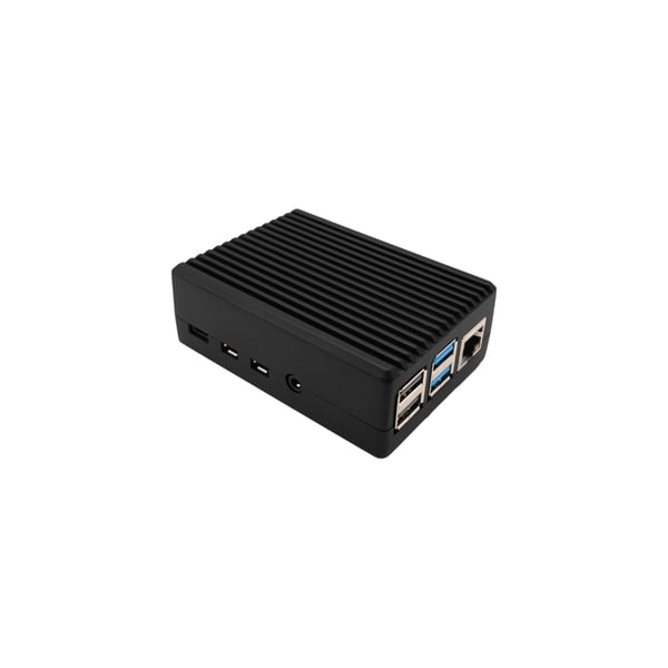 Raspberry Pi 4 Behuizing - Passieve Koeling - Aluminium - Zwart