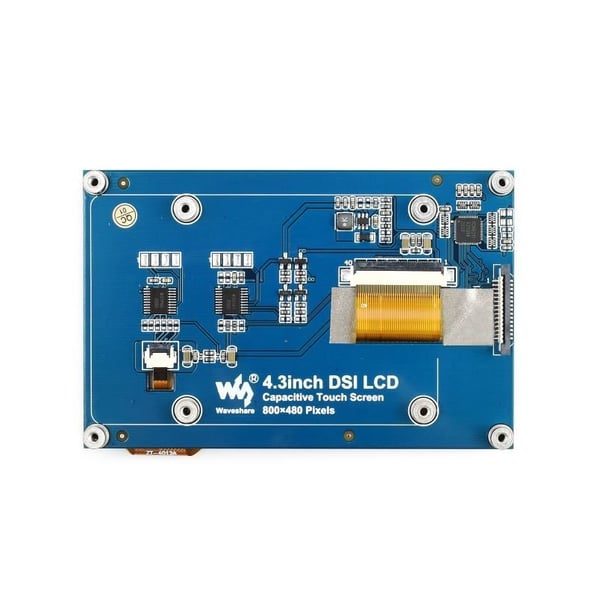 Waveshare 4.3 inch DSI IPS-TFT-LCD Display 800*480 met Touchscreen - voor Raspberry Pi