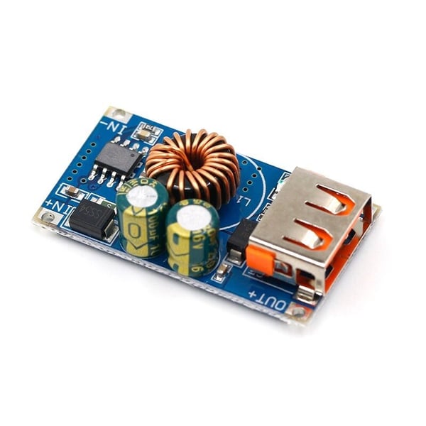 USB QC3.0 QC2.0 DC-DC Step-down Buck Converter - Blauw