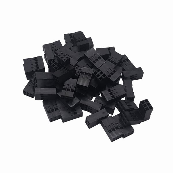 DuPont Compatible Plastic Connector Housing - 2x3P - 1000 pieces