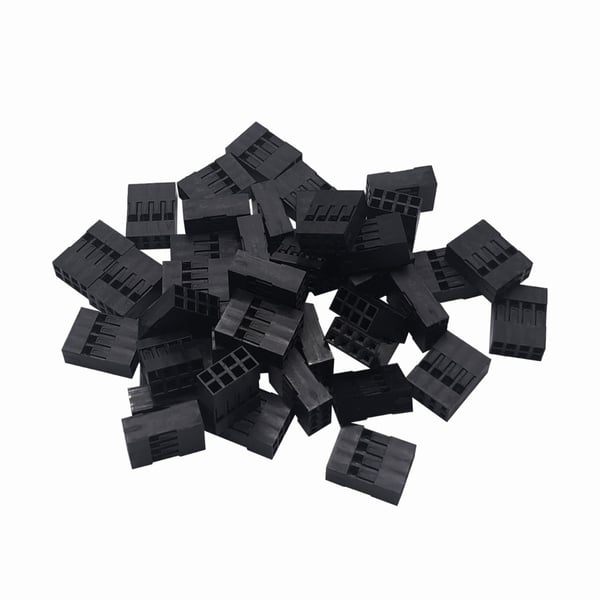DuPont Compatible Plastic Connector Housing - 2x4P - 1000 pieces