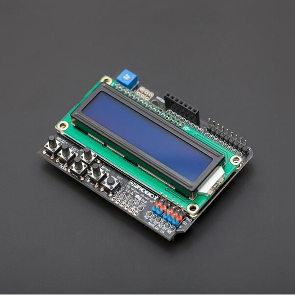 DFRobot Gravity 1602 LCD Keypad Shield - voor Arduino