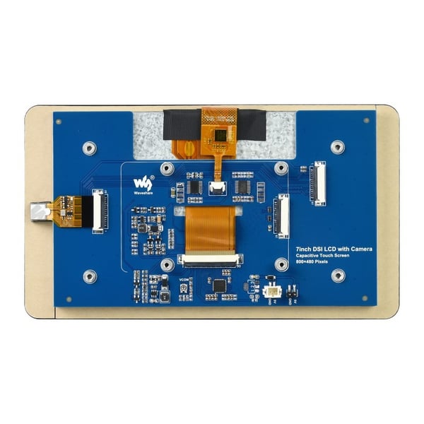 Waveshare 7 inch DSI TFT-LCD Display 800*480 pixels met Touchscreen Plakstrip en Camera voor Raspberry Pi