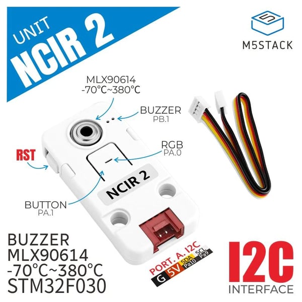 M5Stack NCIR 2 Unit - IR Temperature sensor