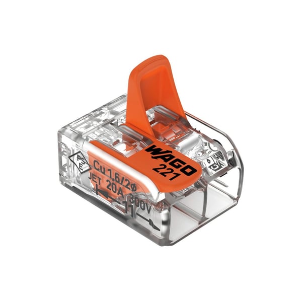 Wago Push-in Wire Connector - 2-way