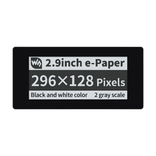 Waveshare 2.9 inch Touch E-Ink E-Paper Display - voor Raspberry Pi Pico