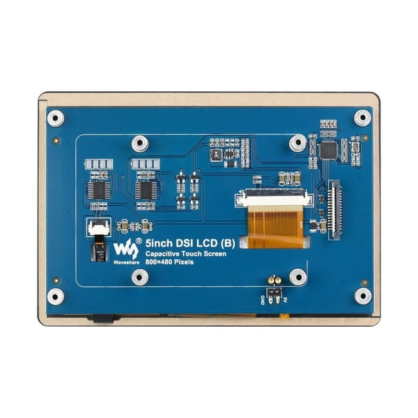 Waveshare 5 inch DSI TFT-LCD Display 800*480 pixels met Touchscreen en Plakstrip voor Raspberry Pi