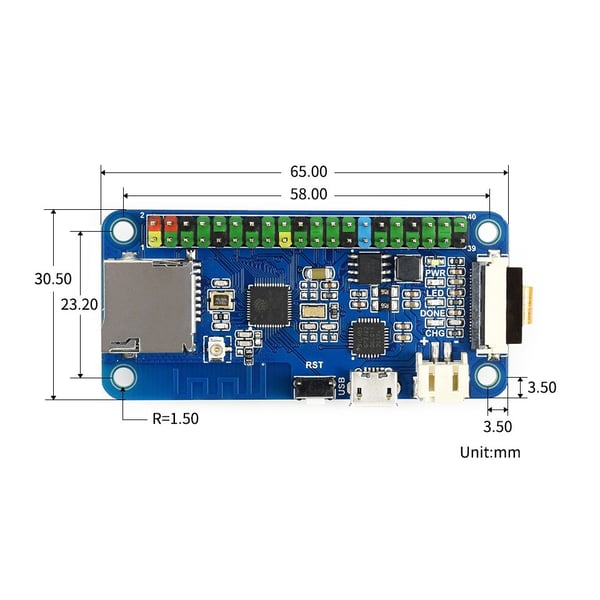 Waveshare ESP32 One - Mini Development Board - met Camera