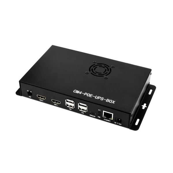 Waveshare PoE UPS Base met Behuizing voor Raspberry Pi CM4