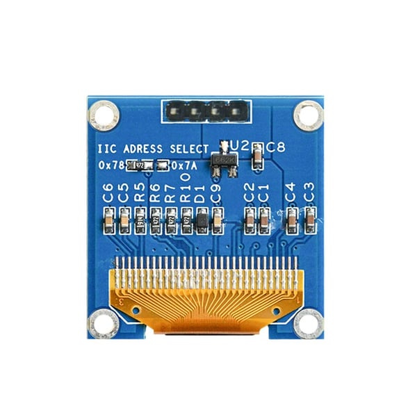 0.96 inch OLED Display 128*64 pixels Blauw - I2C