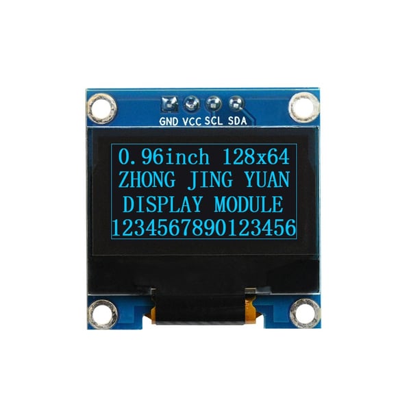 0.96 inch OLED Display 128*64 pixels Blauw - I2C