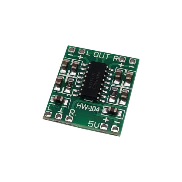2x3W stereo audio versterker mini 5V PAM8403 Groen