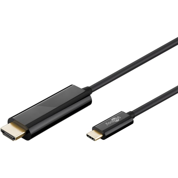 Goobay 77528 USB-C naar HDMI Kabel - 4K 60Hz - 1.8m - Zwart