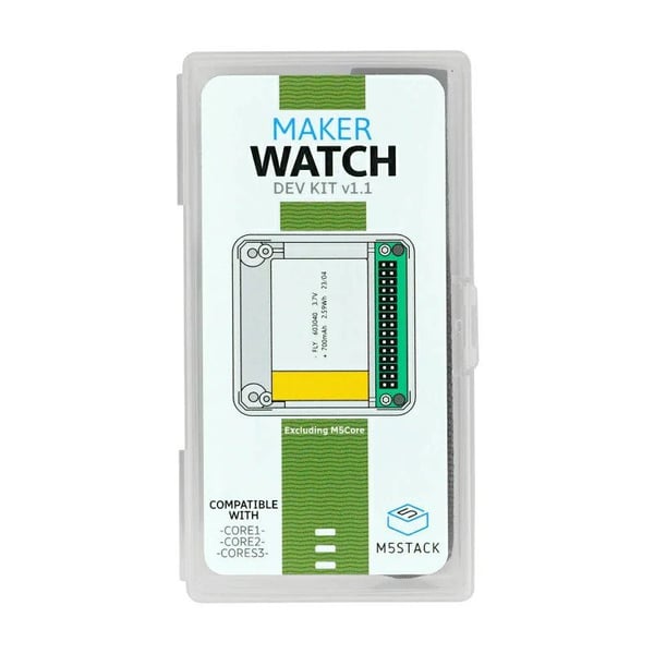 M5Stack Watch V1.1 Development Kit - Green Strap - Excluding M5Core