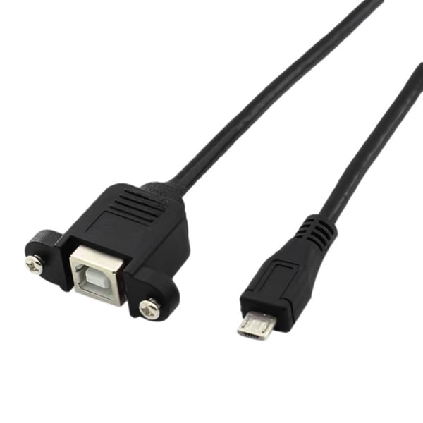Micro USB - USB-B Extention Cable with Mount 30cm