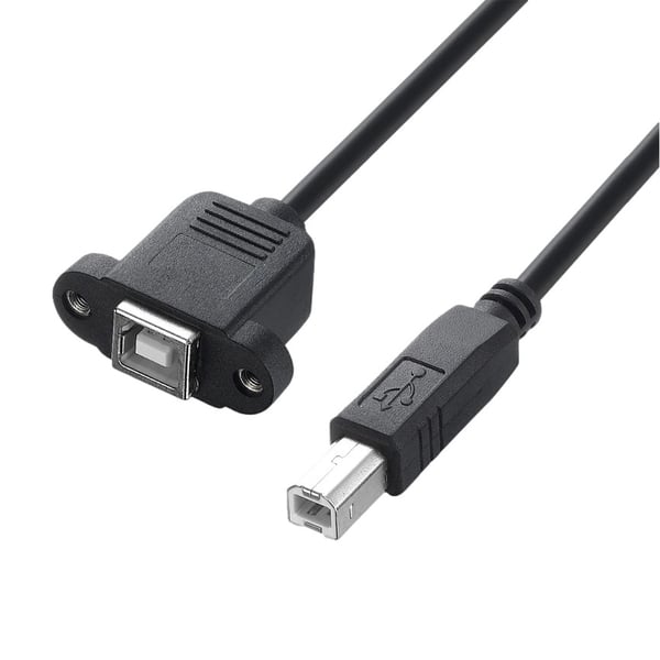 USB-B Extention Cable with Mount 30cm