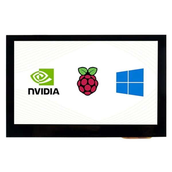 Waveshare 4.3 inch HDMI IPS-TFT-LCD Display (B)  800*480 pixels met Touchscreen - Raspberry Pi Compatible