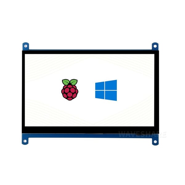Waveshare 7 inch HDMI IPS-TFT-LCD (C) Display 1024*600 pixels met Capacitief Touchscreen