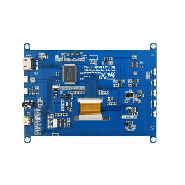 Waveshare 7 inch HDMI IPS-TFT-LCD (H) Display 1024*600 met Touchscreen