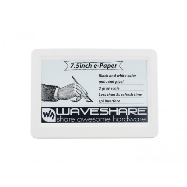 Waveshare 7.5 inch NFC-Powered E-Ink E-Paper Display