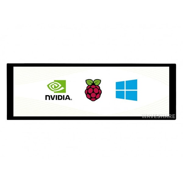 Waveshare 7.9 inch HDMI IPS-TFT-LCD Display 1280*400 Pixels met Touchscreen - Raspberry Pi Compatible