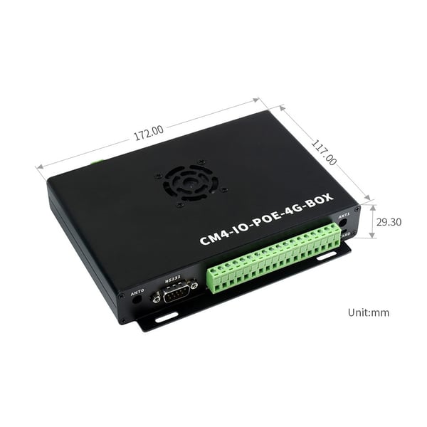 Waveshare Industriële PoE IoT Mini-Computer Kit - voor Raspberry Pi CM4