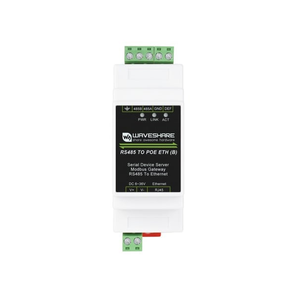 Waveshare Industrial Serial Server - RS485 to PoE Ethernet Module