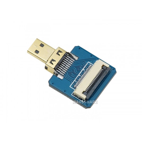 Waveshare DIY Micro HDMI Male naar FFC Adapter - Recht