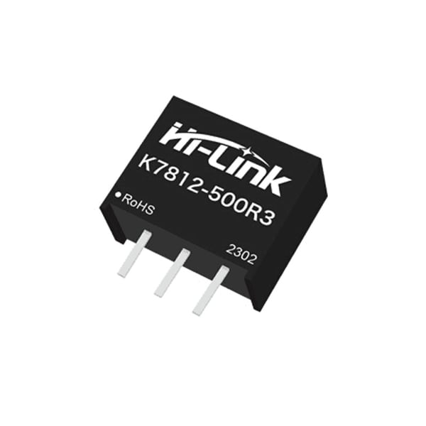 Hi-Link DC-DC Spanningsconverter - 12V 500mA - HLK-K7812-500R3