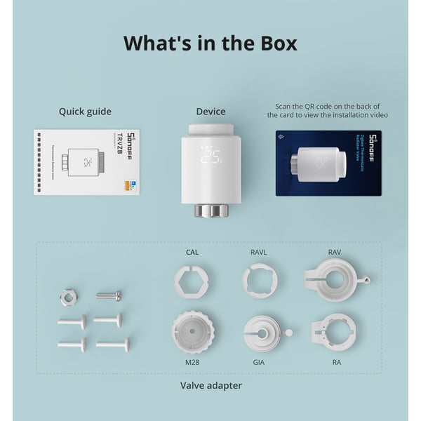 Sonoff TRVZB - Thermostatische Radiatorkraan - Zigbee