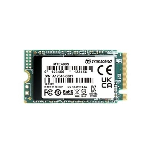 Transcend MTE400S M.2 2242 SSD - NVMe PCIe Gen3 x4 - 256GB