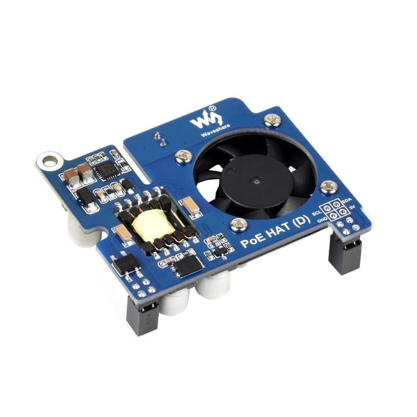 Waveshare Power over Ethernet PoE HAT (D) - voor Raspberry Pi