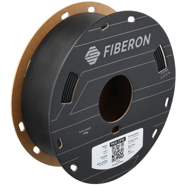 Polymaker Fiberon PA12-CF10 Filament 1.75mm - 0.5kg - Black