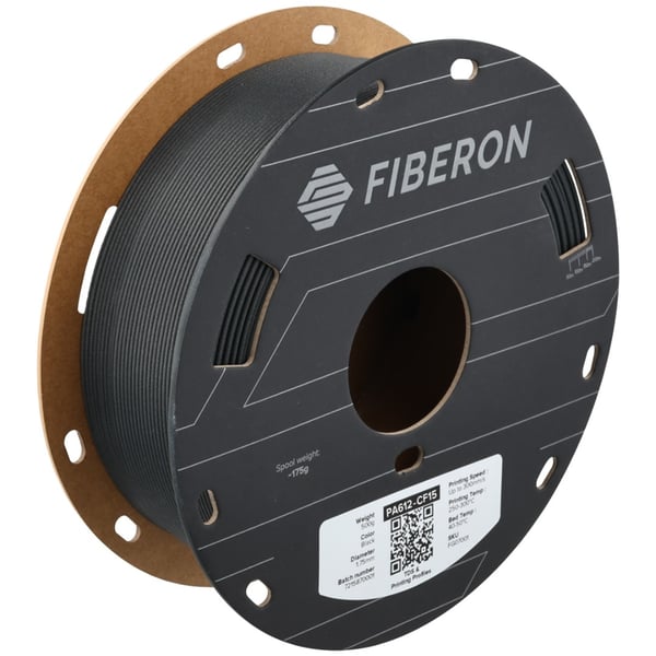 Polymaker Fiberon PA612-CF15 Filament 1.75mm - 0.5kg - Black