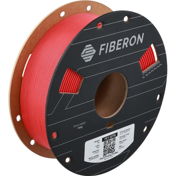 Polymaker Fiberon PET-GF15 Filament 1.75mm - 1kg - Red