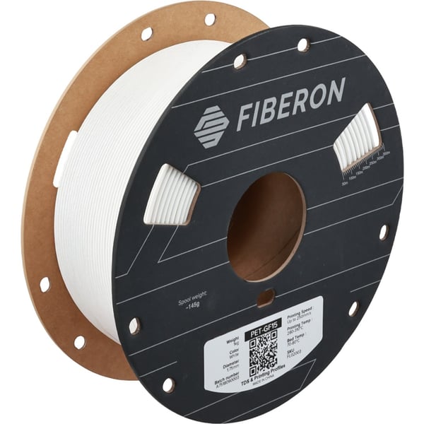 Polymaker Fiberon PET-GF15 Filament 1.75mm - 1kg - White