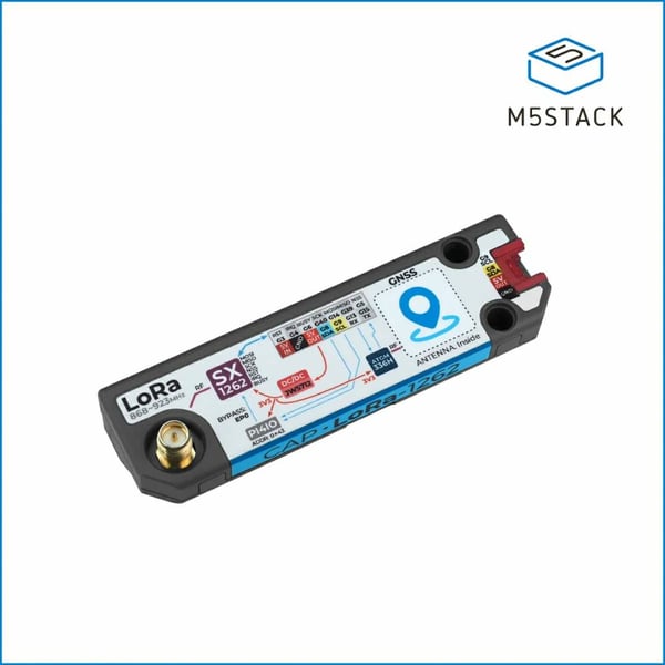 M5Stack Cap LoRa-1262 - for Cardputer Adv - SX1262 LoRa 868MHz - ATGM336H GNSS