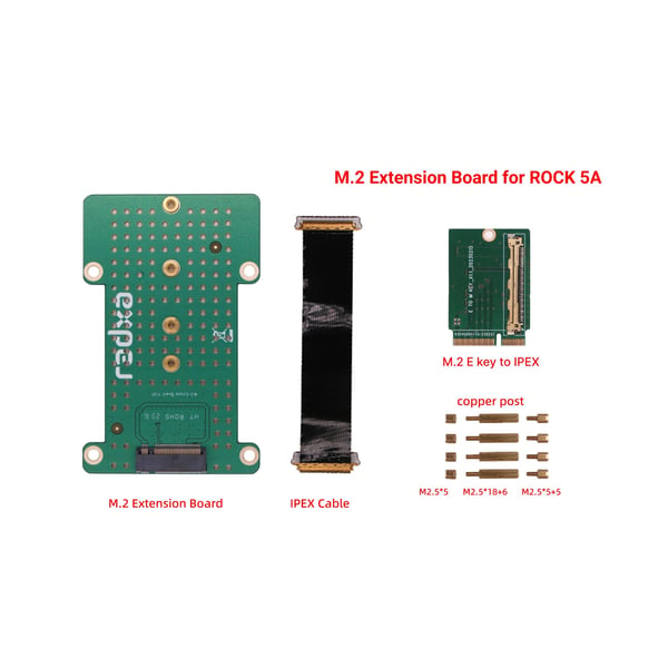 Radxa PCIe M.2 Uitbreidingsmodule voor SSD - voor Rock 5A