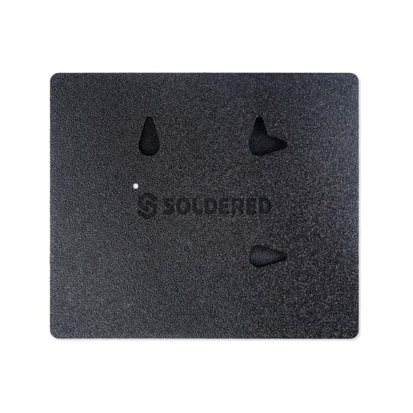 Soldered Electronics Enclosure for Inkplate 6COLOR - Black