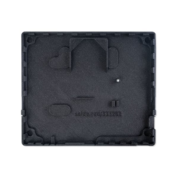 Soldered Electronics Enclosure for Inkplate 6COLOR - Black