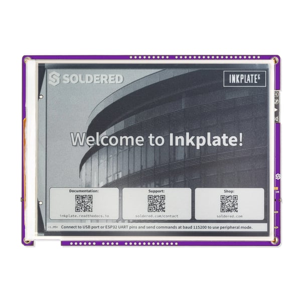 Soldered Electronics Inkplate 6 - 6 inch E-Ink E-Paper Display - ESP32