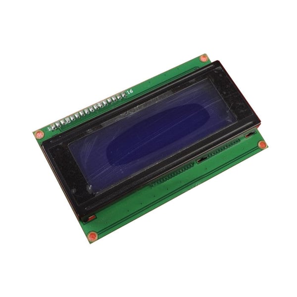 LCD Display 20*4 karakters met witte tekst en blauwe backlight