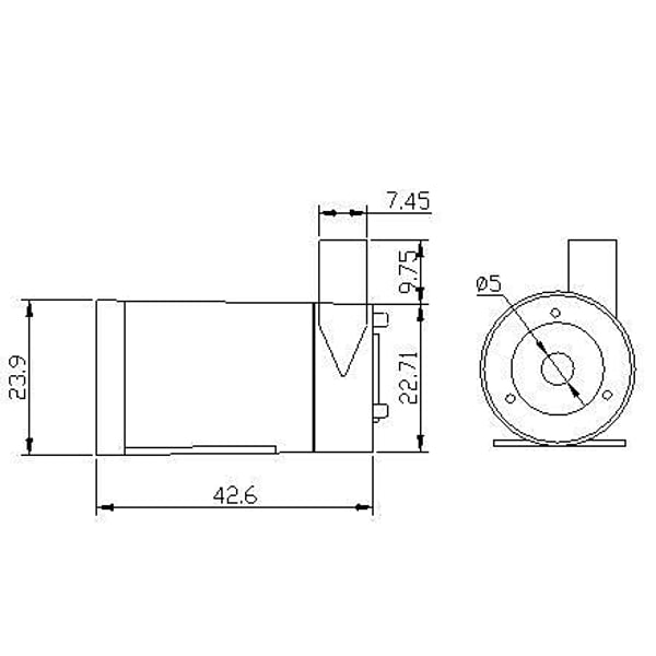 Under Water Pump - Horizontal - 3-6V