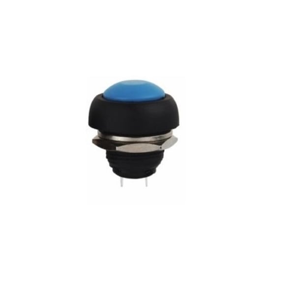 Blauwe Drukknop 12mm - Reset - PBS-33B