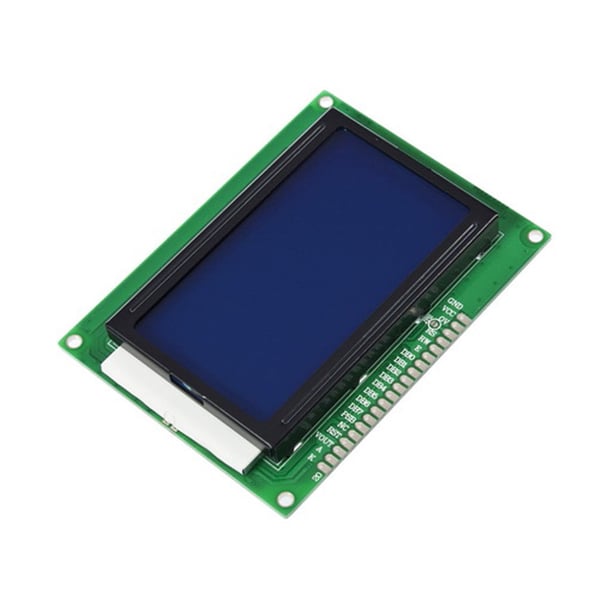 LCD Display 128*64 pixels met witte pixels en blauwe backlight