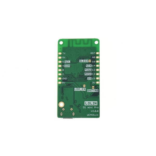 Wemos LOLIN D1 Mini Pro V2 - ESP8266 - CH340C