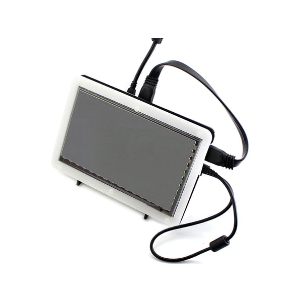 Waveshare 7 inch HDMI TFT-LCD (C) Display IPS 1024*600 pixels met Touchscreen en Behuizing - Raspberry Pi Compatible